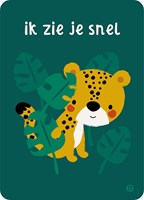 Bora Shop Jungle ansichtkaart - Ik zie je snel - vrolijke kaart