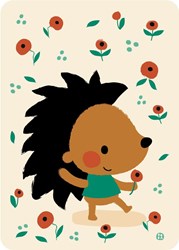 Bora Shop carte postale hérisson Poppy - carte joyeuse pour enfants