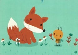 Bora Shop ansichtkaart For you - vrolijke wenskaart van Bora Shop