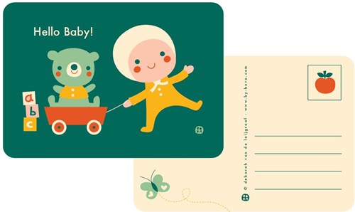 Bora Shop baby speelgoed postkaart - Hello baby-2