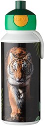 Mepal drinkfles pop-up Campus 400 ml - Wild Tiger - BPA-vrij en kindvriendelijk