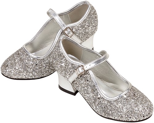 Souza Schoentjes hoge hak Marguerita, zilver glitter, mt. 25 (1 paar)