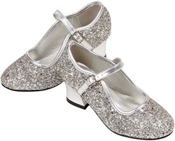 Souza Schoentjes hoge hak Marguerita, zilver glitter, mt. 36 (1 paar)
