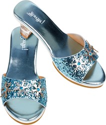 Souza for Kids slipper hoge hak IJskoningin lichtblauw metallic maat 30-31