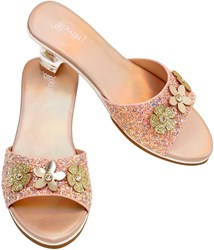 Souza for Kids slipper hoge hak Clarisse zalm metallic maat 24-25 kinderschoenen