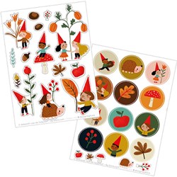 Bora Shop stickervellen Friends of the Woods 2 x A6 - 5 sets stickers