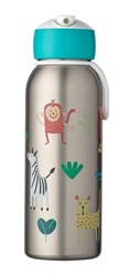 Mepal isoleerfles flip-up campus 350 ml - animal friends