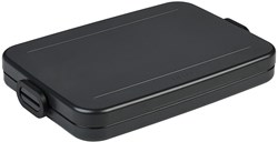 Mepal boîte à lunch Nordic black - boîte à sandwich plate pour 4 tranches