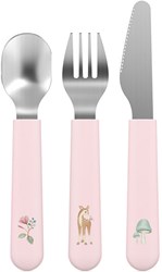 Mepal kinderbestekset Mio 3-delig - Fairy Garden - roestvrij staal kinderservies