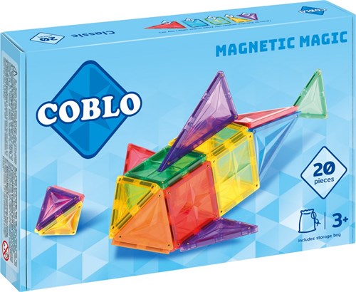 Coblo speelgoed magnetische tegels Classic 20 stuks