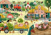 Rebo puzzle ferme 48 pièces - Cas & Cato puzzle animaux carton-2