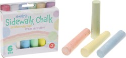 Koopman stoepkrijt jumbo 10cm set 6 stuks buitenspeelgoed