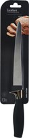 Excellent Houseware broodmes RVS 33 cm keukenmes zwart softgrip