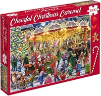 Tucker's Fun Factory puzzle de Noël puzzle Cheerful Christmas Carousel 1000 pièces-2