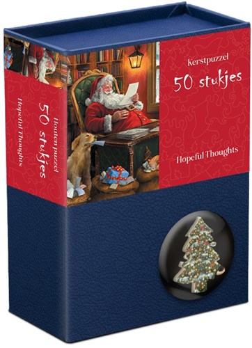Tucker's Fun Factory puzzle de Noël en bois - jouet éducatif Hopeful Thoughts