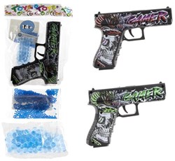 Waterbullet gun met waterbal 14cm