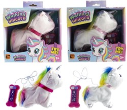 Licorne peluche jouet marchant avec son 16cm pour enfants