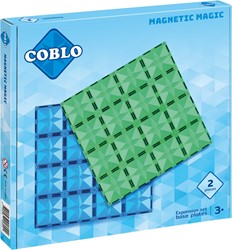 Coblo jouet tuiles magnétiques Classic plaques de base 2 pièces