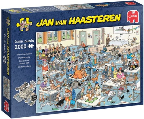 Jumbo legpuzzel Jan van Haasteren De Kattenshow 2000 stukjes puzzel