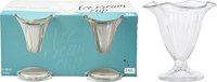 IJsccoupe glas transparant set 2 stuks 150ml dessert glazen