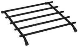 Sous-plat noir métal 20x20cm - dessous de plat résistant à la chaleur