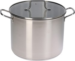 Soeppan speelgoed RVS met glazen deksel - 24cm - educatief keukenspeelgoed