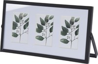 Fotolijst metaal zwart 22x12x1cm decoratief speelgoed