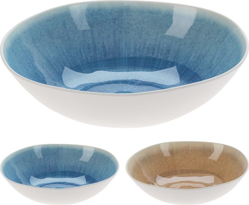 Koopman melamine servies schaal strand 300x90mm assorti servies