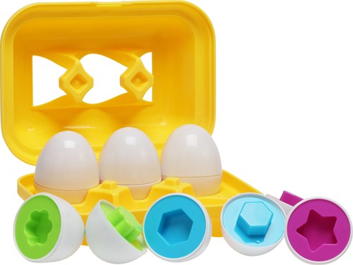 Puzzle de formes jouet éducatif Œufs bébé carton multicolore