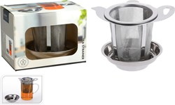 Koopman theezeef RVS met houder zilver - theefilter accessoire