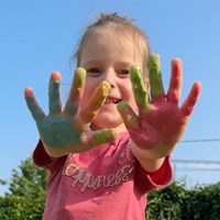 Kneta peinture au doigt pastel vegan - 6 couleurs lavables enfants-2