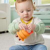Fisher-Price siliconen rammelaar babyspeelgoed oceaan bijtring sensorisch-2