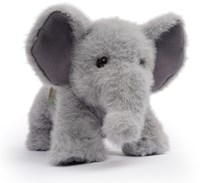 One Love knuffel olifant Tai grijs - zachte pluche speelgoedknuffel-3