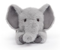 One Love knuffel olifant Tai grijs - zachte pluche speelgoedknuffel-2