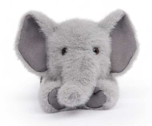 One Love knuffel olifant Tai grijs - zachte pluche speelgoedknuffel-2