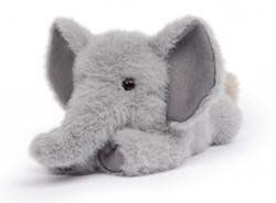 One Love knuffel olifant Tai grijs - zachte pluche speelgoedknuffel