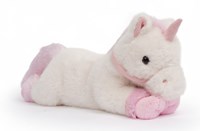 One Love knuffel eenhoorn - zachte pluche speelgoed roze wit-2