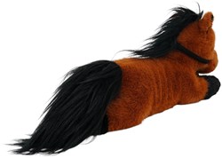 One Love peluche cheval Carly noir et blanc - doudou doux en peluche