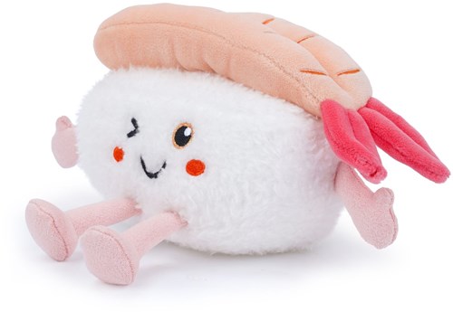 Besitos jouet squishy - sushi crevette flamme 20cm peluche-2