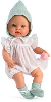 Asi babypop Alex 36cm - pop met wit rompertje - speelgoedpop