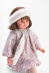 Asi babypop Pepa 57cm - poppenkleding Liberty print multicolor