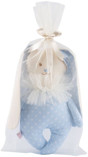 Asi babypop Mateo 34cm - zachte pop blauw met sterren-2