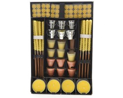 Decoris citronella kaarsen display - zomerse kaarsen set tegen muggen