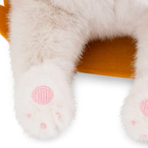 Orange Toys knuffel kat Milo wit 35 cm pluche speelgoed