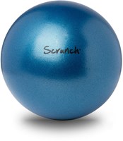 Scrunch bal blauw siliconen opvouwbaar strandbal voor kinderen