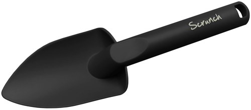 Scrunch speelgoed schep zwart - compacte reisvriendelijke spade