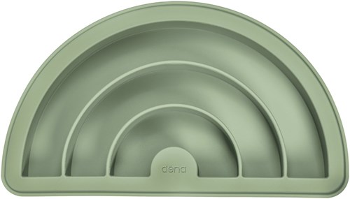 Dena Moules à Gâteau Arc-en-ciel - Jouet Vert Sauge Multicolore Silicone