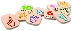 PlanToys Houten Speelgoed Handgebaar Cijfers 1-10