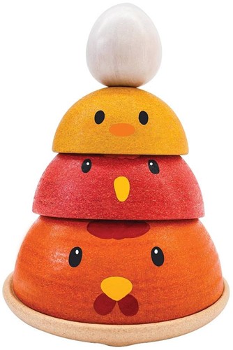 PlanToys Houten Speelgoed Kip Nestelen