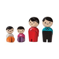 PlanToys Houten Speelgoed Familie Iii (Aziatische familie)
